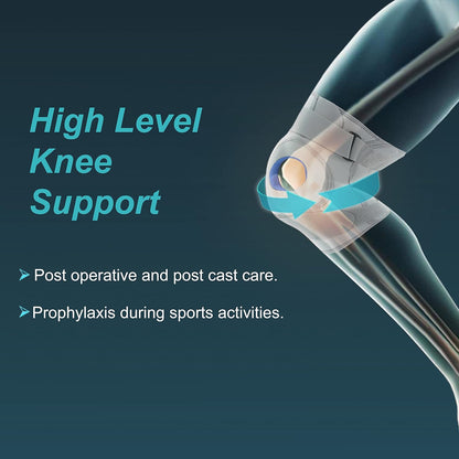TYNOR Knee Support Hinged (Neoprene), Grey, Large, 1 Unit