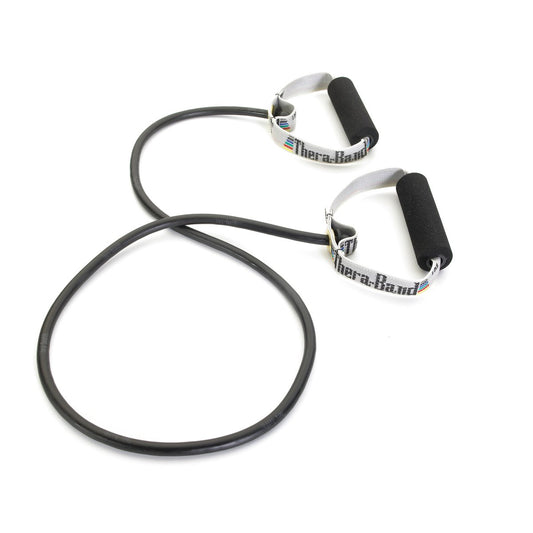 THERABAND BLK TUBG W/SOFT HANDLE