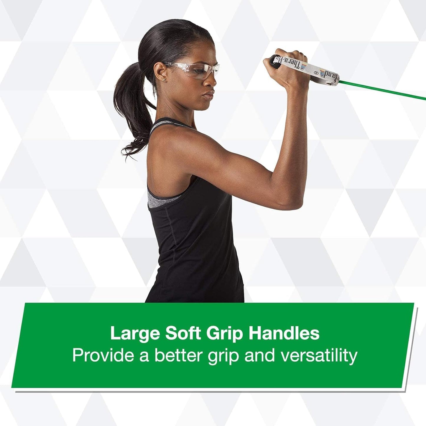 THERABAND GRN TUBG W/SOFT HANDLE