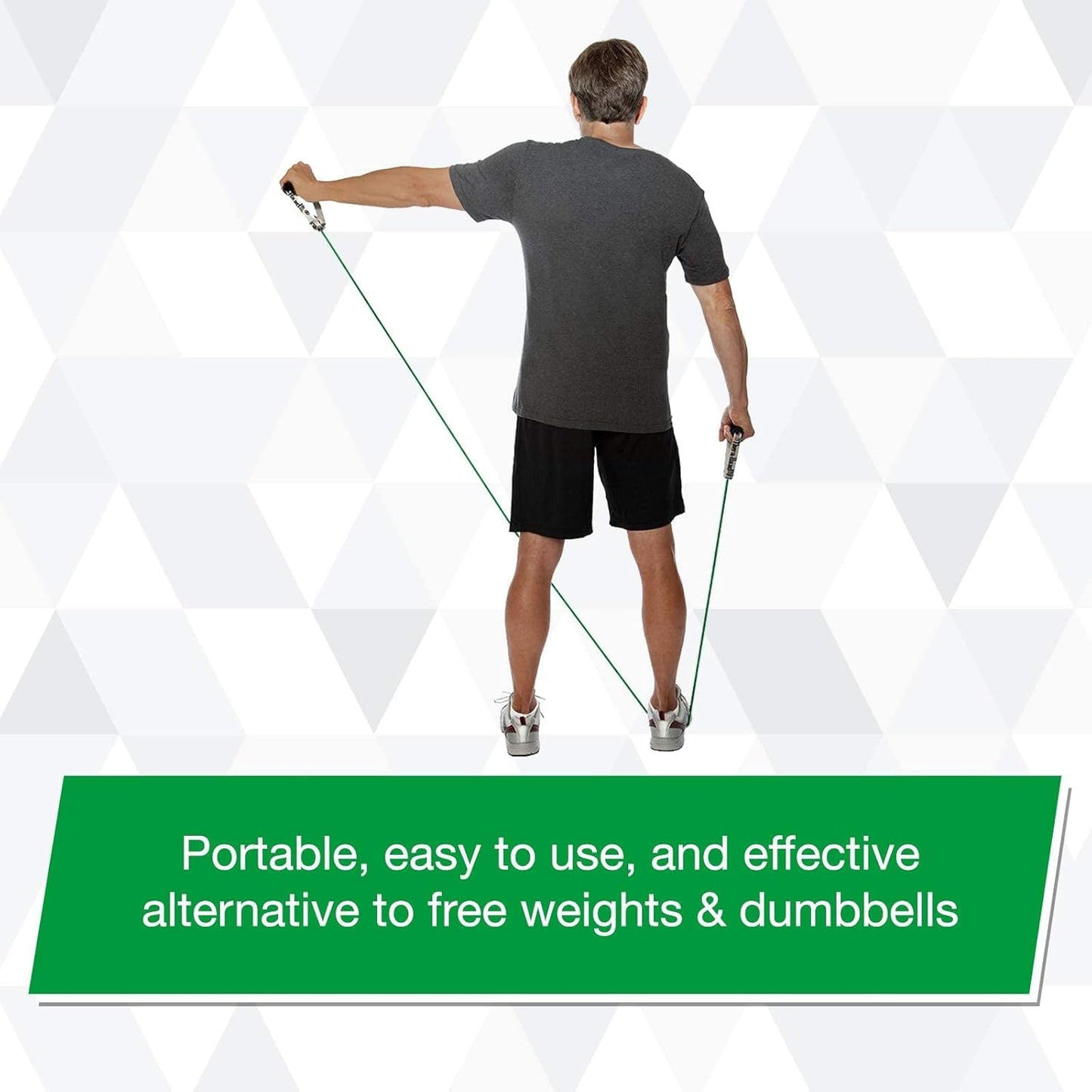 THERABAND GRN TUBG W/SOFT HANDLE