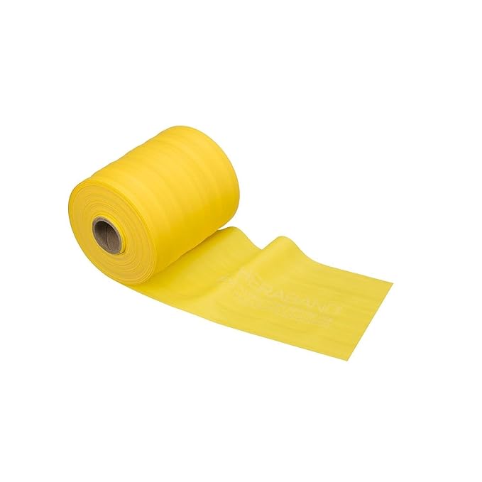 THERABAND NON-LATEX YEL 25YD DISP TPE