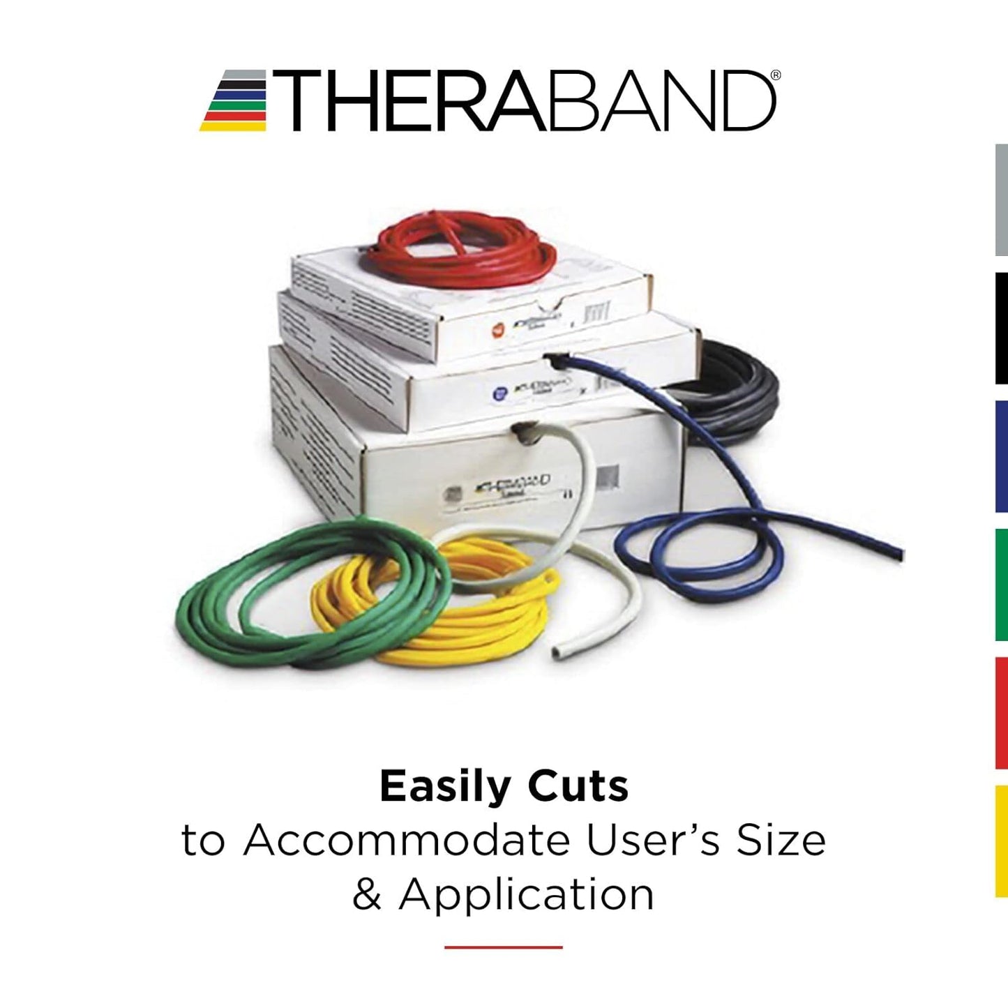 THERABAND YEL TUBG W SOFT HANDLE