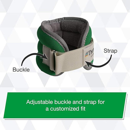 THERABAND COMFORT ANKLE WEIGHTS GRN 3LB