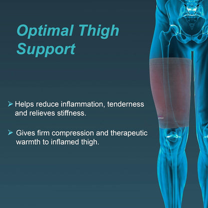 TYNOR Thigh Support, Grey, Large, 1 Unit
